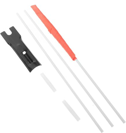 MOTHNUR Bandera de Seguridad para Bicicleta Infantil Roja Resistente al Agua con Mástil Ajustable para Visibilidad Exteriores