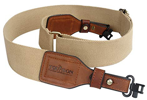 TourBON 2-tums bomull och hagelgevär pistol bärhandduk bärsele äkta läderarmband