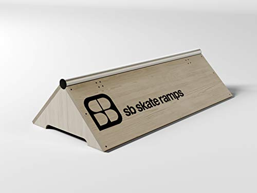 SB Skate Ramps | Grind Rail | Street Skate | A Construire | Set Jardin ou Chemin D'Accès | Skateboard, BMX & Scooter | Set Bois Durable | Grind Rail en Acier| 12”H x 22” W x 4’L