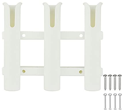 kgjskj Kayak Kayaking Triple Barrel Plastic Rod Holder, Rod Holder, Kayak Accessories (Size : 48MM)