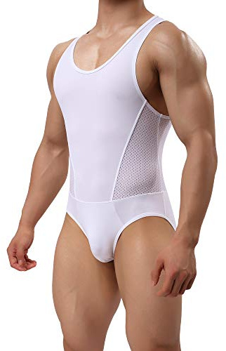 Casey Kevin Body Homme sans Manche Sport Chemisiers Blouses Col Rond Top Bodysuit String Maillot de Corps Respirant