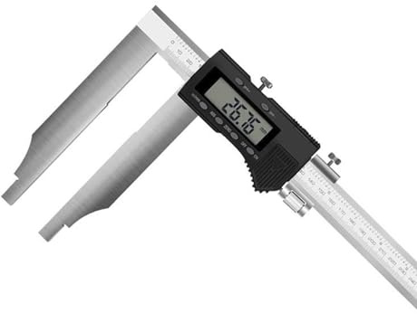 Calibrador digital de 600 mm/24 con pantalla LCD, herramienta de medición de calibrador digital de acero inoxidable, calibrador Vernier profesional, micrómetro digital para medición interior y exte