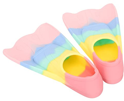 BESPORTBLE Children's Silicone Swimming Fins for Diving and Snorkeling Lightweight Xxs 27-29 Macaron Color Training Flippers for Kids Water Sports