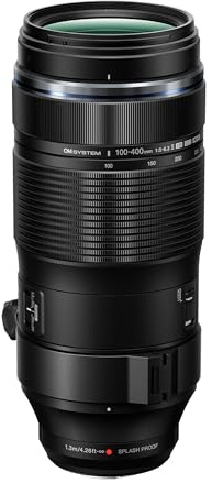 Om System Olympus M.Zuiko Digital 100-400 mm F5.0-6.3 is II pour Appareil Photo Micro 4/3, Oiseaux en Plein air, Conception étanche, téléobjectif Compatible avec téléconvertisseur