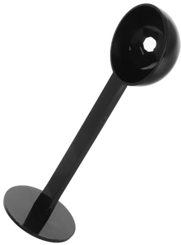 Housoutil cucchiaio di chicchi di caffè Cucchiaio dosatore espresso cucchiaino di polvere di caffè cucchiaino da caffè espresso pressino per macchina espresso plastica Black