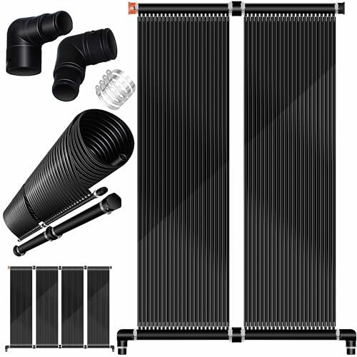 KESSER® Colector solar para piscina, calefacción de agua caliente, calefacción solar para piscinas, piscina l se puede ampliar según sea necesario, plástico resistente a los rayos UV (300 x 70 cm)