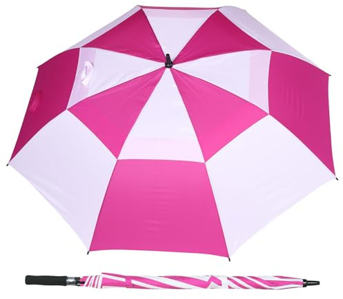 A2Z Golf Umbrella Auto Open 152cm Large Dual Vented Canopy Durable Fiberglass Ribs EVA Soft Grip Handle Windproof Rain Sun UV Protection Double Vent Brolly For Men & Women Golf Outdoor Sports Travel