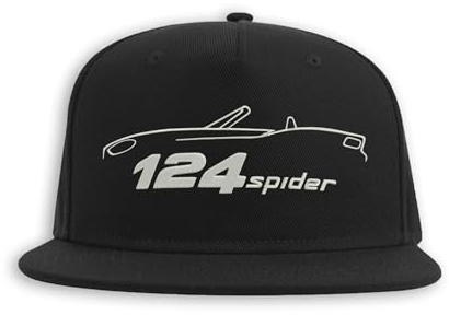 Lauthings Spider 124 Car Auto Snapback, Ricamato Fullcap, Berretto con Visiera Piatta