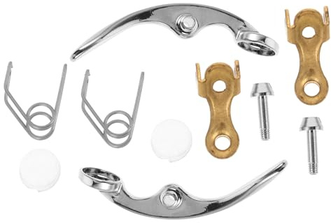 Yardwe 10pcs Trumpet Valve Finger Button Set Instrument Repair Kit Water Key Valve Caps Compatible Brands
