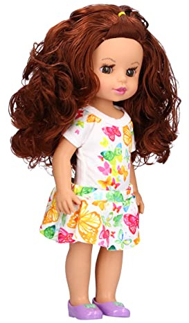 Hztyyier Poupée bébé Fille Articulée avec Jupe Mignonne, Costume de Mode – Poupée de Jeu Amusante pour Enfants – 35,6 Cm, Articulée pour Les Enfants