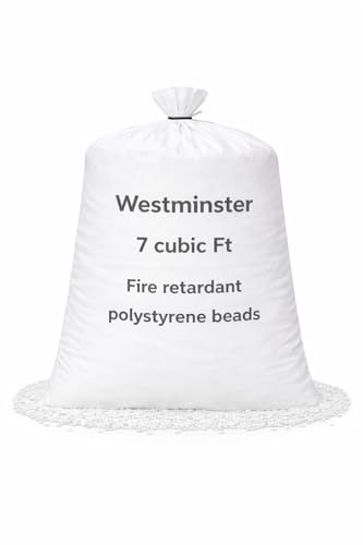 Bean Bag Filling Refill Booster Polystyrene Extra Beads Top Up Bag Beans Balls Various Sizes (7 Cubic Feet)