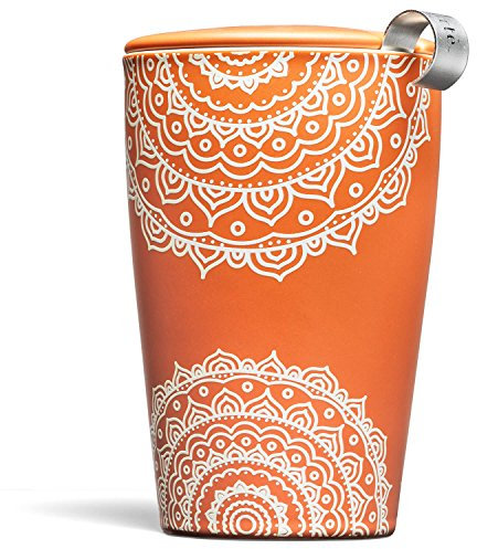 Tea Forte Kati Cup Chakra, Keramik-Tee-Ei, Tasse mit Teesieb und Deckel für losen Tee