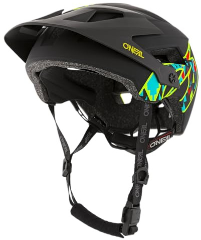 O'NEAL | Mountainbike-Helm | Enduro All-Mountain | Belüftungsöffnungen zur Kühlung, Polster waschbar, Robustes ABS | Helmet Defender Muerta | Erwachsene | Schwarz | Größe XS M