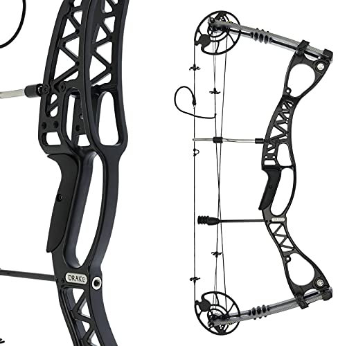 Drake Pathfinder Basic - Compoundbogen - Rechtshand, Bogen inkl. D-Loop und Peep Sight, Dämpfer