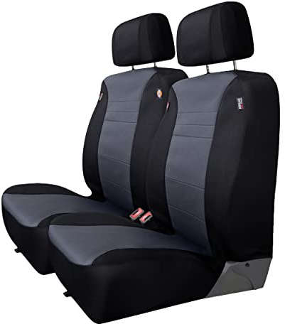 Dickies Aquablock - 2 Fundas de Asiento para Proteger vehículos, Coches, Camiones, SUV, Tela Resistente al Agua, Accesorios Interiores de automóviles, reposacabezas Ajustables, fácil de Instalar