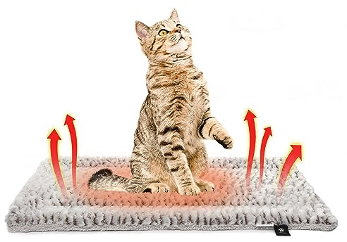 Self Heating Cat Pad Self Warming Cat Bed 22 x 17 Thermal Mat Extra Warm Pet Mat for Outdoor and Indoor Large Kittens Small Puppy Pets
