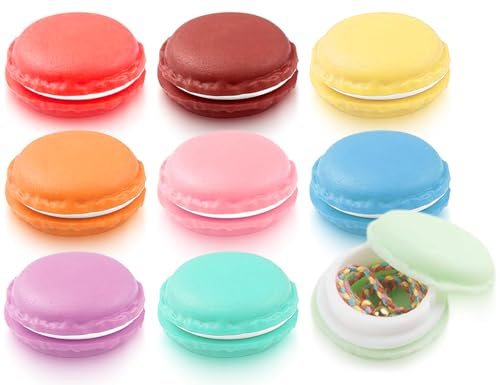 AOYEGIC Juego de mini cajas de almacenamiento de 9 piezas,linda cajita de joyería,bolsa de cosméticos portátil,caja de cosas para niñas,para guardar cuentas,dulces,aretes,anillos,joyas(colorido)