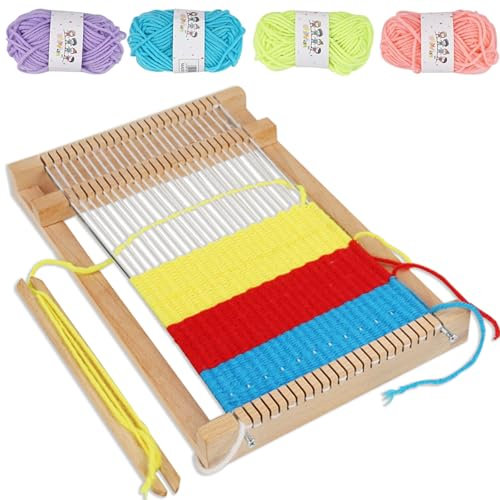 SZSMW Metier A Tisser - Metier A Tisser Adulte - Kit de Tissage pour Enfant - Convient pour Les VêTements TricotéS, Les Tapisseries, Les Chapeaux, Les Tapis, Les Foulards, Parfaits pour Les DéButants