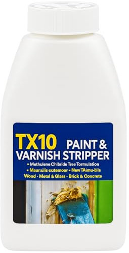 Paint and Varnish Stripper TX10 500ml – Powerful Solvent-Free Gel, Eco-Friendly Paint Remover for Wood & Metal, Quick Action Formula for Indoor & Outdoor Use