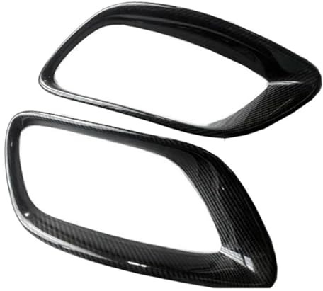 YSQOFDNFD Silenciador Escape Embellecedor De Tubo De Escape De Fibra De Carbono Auténtico, Marco De Garganta Trasera, Accesorios para X6 E71 2008-2013 Tubo Escape Coche