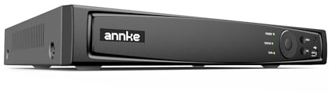 ANNKE 16CH 12MP PoE NVR Sistema de Vigilancia Grabador de Videovigilancia para el hogar, interior y exterior, seguridad compatible con cámaras IP HD de 12 MP/4K/5MP/4MP, grabación de vigilancia 24/7