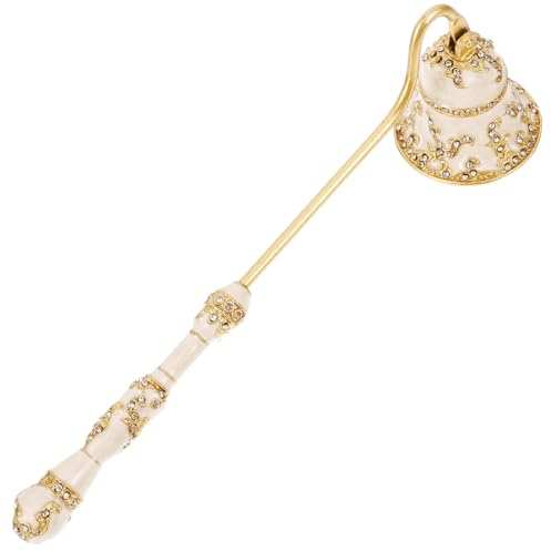 TOYANDONA Spegni Candela Vintage Manico in Metallo, Strumento per Spegnere Candele in Barattoli Profondi, Accessorio Casa per Matrimoni e Feste, Leggero e Resistente all’Usura