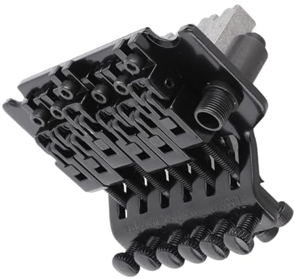 Sonew Système de Pont Trémolo avec Stabilisateur à Ressort à Double Bascule pour Guitare électrique - Argent (BLACK)