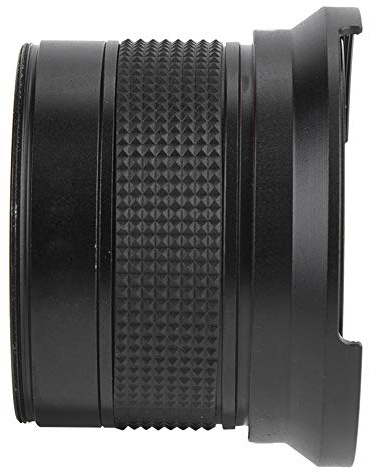 Jonlaki Lente Ojo de de 58 Mm, Adaptador de Metal Súper Gran Angular de 0,35 X con Diseño Antideformación, para Cámaras Digitales DSLR SLR