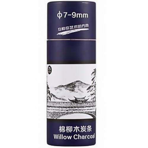 OSOLADY 25 Pièces Bâtonnets de Charbon de Bois 7-9mm Noirs