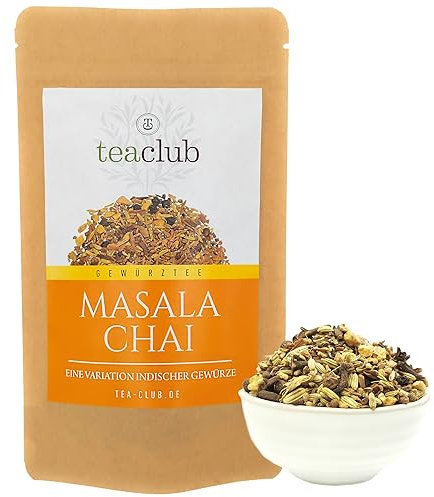 TeaClub Té Masala Chai Mezcla de Especias 500g, Especias Indias para Chai-Latte, 100% Natural Sin Aromatizar