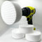 11.4 cm großer magischer Schwamm-Radiergummi, 6-teiliges Set mit Bohraufsatz, 25 % dicker, ultra-langlebiger Melamin-Reinigungsradierer-Pads für Badezimmer, Sockelleisten, Buntstiftmarker und mehr