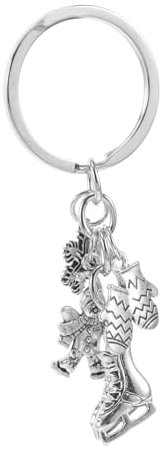 OSOLADY Schlittschuh Schlüsselanhänger Mit Schneeflocken Kreatives Eislauf Zubehör Für Wintersportliebhaber Als Für Frauen Studenten Und Eislauf-teams Für Taschen Und Persönliche