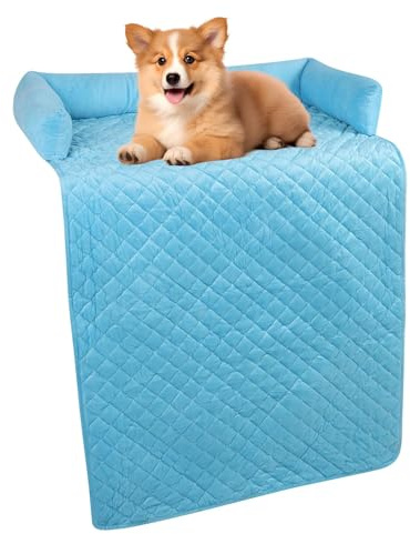 Ejoyous Manta para perros, impermeable, alfombrilla para perros, lavable, cojín para perros, cama para perros, protección para sofá para cama, sofá, coche, 75 x 120 cm