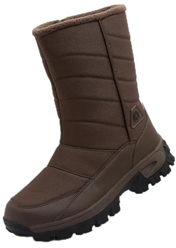 Topwolve Bottes de Neige Homme Imperméable Bottines de Hiver Doublure Fourrées Chaude Boots Antidérapante Extérieur