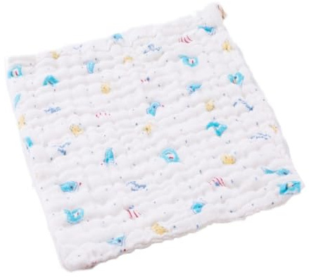 UKCOCO Toallas De Lactancia Para Bebés, Toallas Cuadradas De Algodón 6 Capas, Suaves y Absorbentes, Paños Lavables Para Cara y Cuerpo, Uso Infantil, Pack De 4 Piezas
