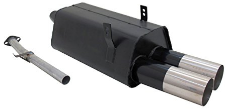 Novus Sportauspuff Endschalldämpfer Gruppe N A2202E90RL mit Endrohr 2 x 90mm RL-Design