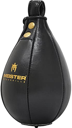Meister SpeedKills - Borsa in pelle con sacca in lattice leggero, misura S, 19 x 12,7 cm, colore: Nero