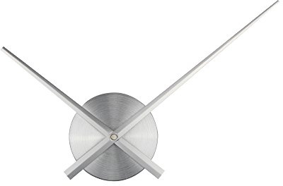 Amazlife 3D Clock Hands, DIY Large Clock Movement Mechanism with Long Spade Hand, 3D Wall Clocks Home Art Decoration (Silver)