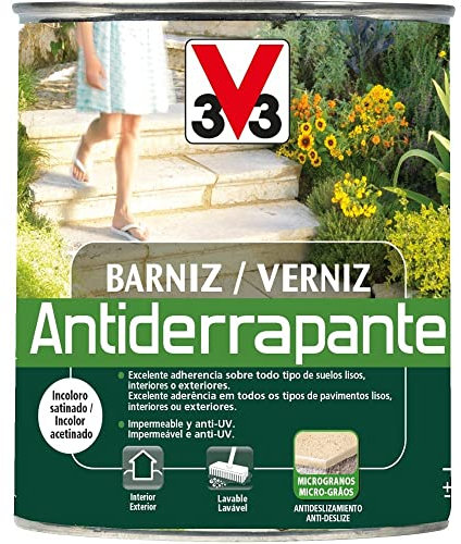 V33 Barniz Antiderrapante Incoloro Satinado 2,5L