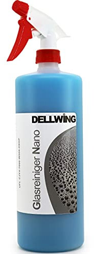 DELLWING Glasreiniger NANO 1L mit Sprühkopf – Reinigung und Versiegelung für Auto, Fenster, Scheiben, Spiegel uvm.– Schnell, effektiv und streifenfrei