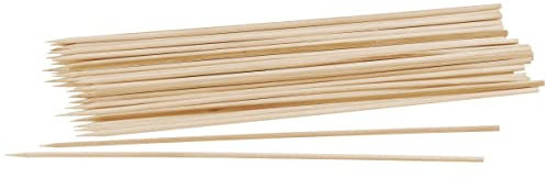 Fackelmann 31240 Lot de 35 brochettes en bois certifié FSC, Pics à grillades et barbecues écoresponsables, Piques bois, Bois certifié FSC, 30cm