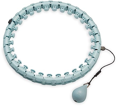 Gaiam Weighted Fitness Hoop with 1lb Weighted Ball, Dynamic Home Workout to Target Abs & Belly Fat, Ideal Exercise to Help Improve Balance, Coordination and Endurance