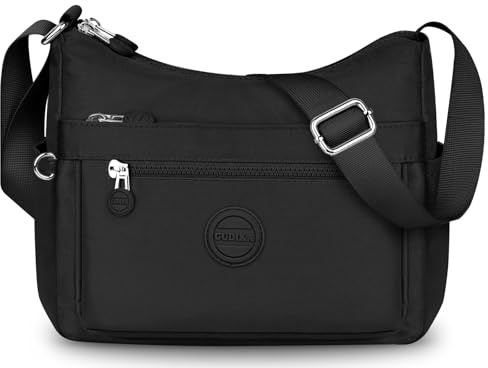 VOBUKE Borsa Tracolla Donna Impermeabile Nylon Borse Spalla con Tracolla Regolabile Multitasche Borsetta Tracolla Casual Moda Borsa Messenger Cerniera Crossbody Bag per Viaggio Shopper Sportiva Scuola