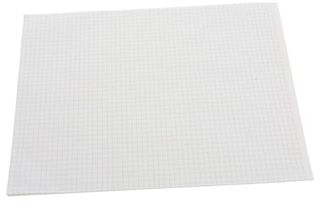 OFFSCH Cahier à Carreaux 40 Feuilles pour Étudiants Papier Millimétré Épais Format A4, Grosse Capacité pour Écriture et Mathématiques