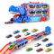 Doloowee 2-in-1 Dinosaurier Transporter-Set für 3 4 5 jährige Jungen, 155 cm Spur Rennwagen Spielzeug Tragbare Transport LKW Spielzeug mit 12 Mini Rennwagen