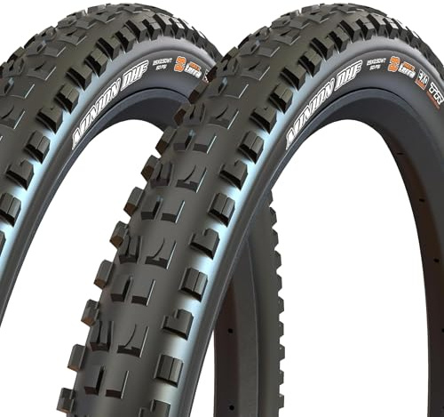 MAXXIS Minion DHF - 2 Pack - 24, 26, 27.5, 29 - Mountain Bike Tire, Tubeless | Gold Standard of Gravity Focused MTB Tread, Size 24x2.40 - Non-Tubeless, E25, 2 Pack