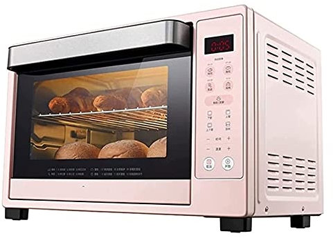 Horno de convección y freidora de Aire de 35 l con asador, minihorno Retro de encimera, Cocina eléctrica sin Aceite para freír, Hornear, Asar, rostizar, recalentar, Calentar y rotar.