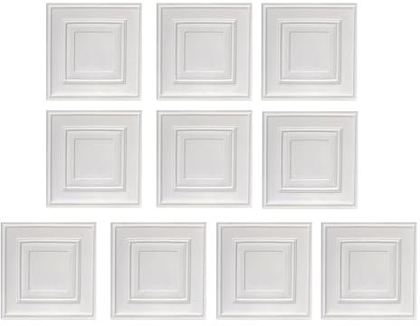 10 paneles de pared 3D para despegar y pegar, paneles de ladrillo sintético de 13.7 x 13.7 pulgadas, adhesivo extraíble, impermeable, panel de pared de piedra sintética, papel tapiz autoadhesivo para