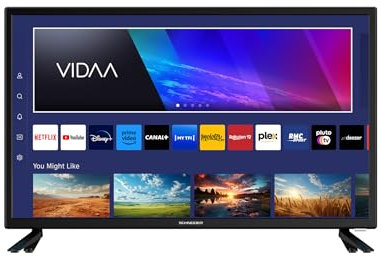 SCHNEIDER - GMS24V100, Téléviseur LED 24 (60cm), Smart Vidaa, 1366 x768 pix HD, Tuner DVB-T, DVB-T2, DVB-S2, HMDI 1.4 X3, Canal+, Youtube, Chromecast intégré, WiFi, Noir
