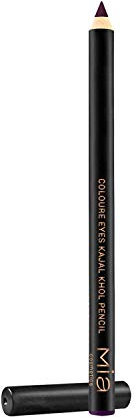 MIA Makeup Colour Eyes Kajal Khol Matita per Occhi Delicati Professionale Nera, Waterproof 3 gr (Dynamic Deep Purple)